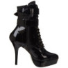 Nero Vernice 13,5 cm INDULGE-1026 Stivaletti Donna da Uomo
