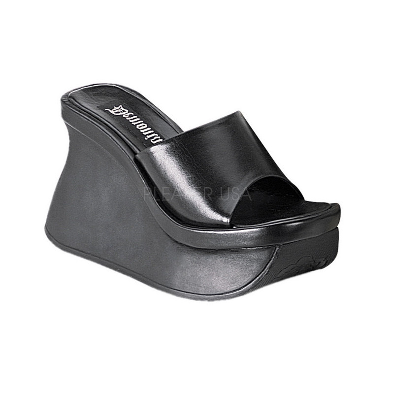 Nero 11,5 cm PACE-01 Gotico Plateau Infradito Donna