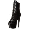 Nero Verniciata 18 cm ADORE-1021 stivaletti con plateau suola donna