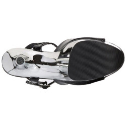 Nero 20 cm FLAMINGO-809 Tacchi Alti Cromo Plateau