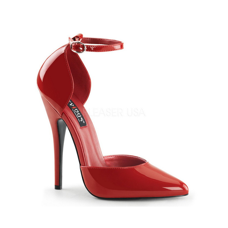 Rosso Vernice 15 cm DOMINA-402 Tacchi altissimi da uomo