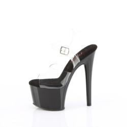 Nero 18 cm PASSION-708 scarpe con tacchi da pole dance