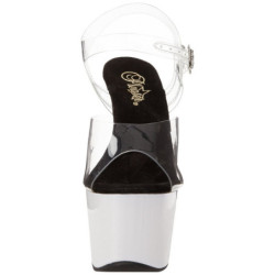 Bianco Neon 18 cm ADORE-708UV Tacchi Alti Plateau