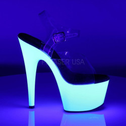 Bianco Neon 18 cm ADORE-708UV Tacchi Alti Plateau