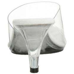 Bianco Trasparente 8 cm BELLE-301 Ciabattina Tacchi Alti