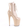 Beige Verniciato 20 cm FLAMINGO-1020 Stivaletti da donna plateau