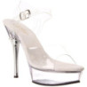 Tutto Trasparente 14 cm ALLURE-608 Platform Scarpe Tacchi Alti