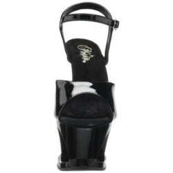 Nero Vernice 18 cm Pleaser MOON-709 Plateau Tacchi Alti a Spillo