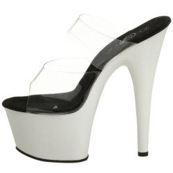 Bianco Neon 18 cm ADORE-702UV Plateau Mules Scarpe