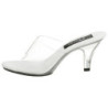 Bianco Trasparente 8 cm BELLE-301 Scarpe Zoccoli da Uomo