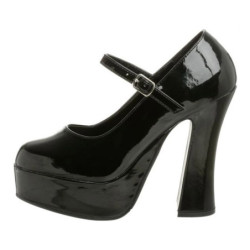 Nero Vernice 13 cm DOLLY-50 Tacchi altissimi da uomo