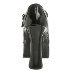 Nero Vernice 13 cm DOLLY-50 Tacchi altissimi da uomo