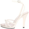 Bianco Vernice 12 cm FLAIR-436 Sandali Donna con Tacco