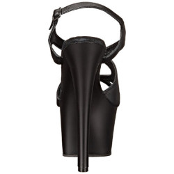 Nero Ecopelle 18 cm Pleaser SKY-330 Plateau Tacchi Alti a Spillo