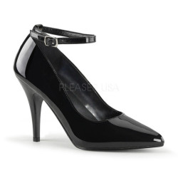 Nero Vernice 10 cm VANITY-431 scarpe décolleté con tacchi bassi