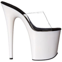 Bianco Neon 20 cm FLAMINGO-801UV Plateau Mules Scarpe