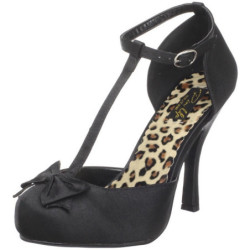 Nero Raso 12 cm retro vintage CUTIEPIE-12 scarpe décolleté con tacchi bassi