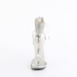 Argento 11,5 cm CHIC-47 cinturini alla caviglia sandali tacchi a spillo in metallo