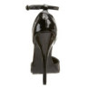 Nero Vernice 15 cm DOMINA-402 scarpe décolleté con tacchi bassi