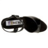 Nero Vernice 15 cm FUNTASMA JULIET-209 Tacchi Alti Plateau