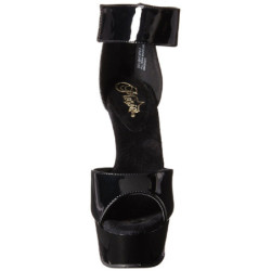 Nero Vernice 15 cm Pleaser DELIGHT-670-3 Plateau Tacchi Alti a Spillo