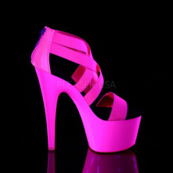 Rosa neon 18 cm Pleaser ADORE-769UV scarpe con tacchi da pole dance