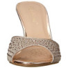 Oro 8,5 cm LUCY-01 scintillare basso ciabatta donna con tacco