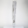 Argento 15 cm pole dance exotic stivali overknee con frange strass