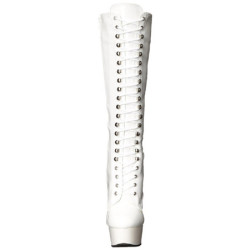 Bianco Vernice 15,5 cm DELIGHT-2023 Plateau Stivali Donna
