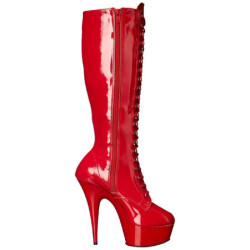 Rosso Vernice 15,5 cm DELIGHT-2023 Plateau Stivali Donna