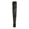 Nero Pelle 13 cm LEGEND-8899 stivali overknee tacco alto