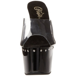 Nero 18 cm Pleaser ADORE-701LS Plateau Ciabattina Alto