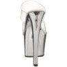 Cromo Trasparente 18 cm SKY-302 Platform Ciabattina Tacchi Alti