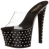 Nero Strass Platform 18 cm STARDUST-701 Ciabattina Tacchi Alti