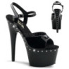 Nero 18 cm Pleaser ADORE-709LS Tacchi Alti Plateau