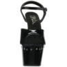 Nero 18 cm Pleaser ADORE-709LS Tacchi Alti Plateau