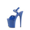 Blu plateau 20 cm FLAMINGO-809 tacco alto pleaser