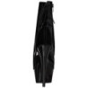 Nero Verniciato 15 cm DELIGHT-1018 Plateau Stivaletti Donna