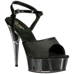 Nero Brillare 15 cm DELIGHT-609-5G Tacchi Alti Plateau