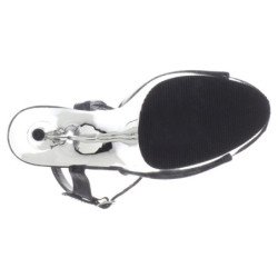 Argento cromo plateau 15 cm DELIGHT-609 tacco alto pleaser