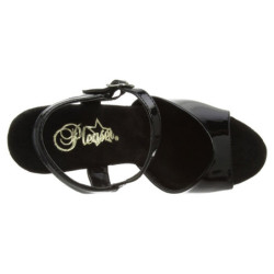 Nero 15 cm DELIGHT-609 tacco alto pleaser con plateau