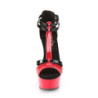 Verniciata 15 cm DELIGHT-663 T-Strap tacco alto pleaser con plateau