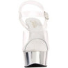 Trasparente 15 cm Pleaser DELIGHT-608 scarpe da cubista e spogliarellista cromo