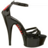 Nero 15 cm Pleaser DELIGHT-662 Plateau Tacchi Alti
