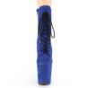 Blu faux suede 20 cm FLAMINGO-1020FS stivaletti da pole dance