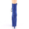 Blu faux suede 20 cm FLAMINGO-1020FS stivaletti da pole dance