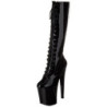 Nero 20 cm XTREME-2020 stivali donna con lacci e plateau alto