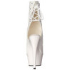 Bianco Opaco 15 cm DELIGHT-1018 Plateau Stivaletti Donna