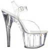 Trasparente 18 cm Pleaser ADORE-708LS Tacchi Alti Plateau