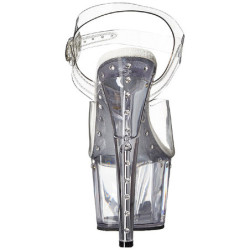 Trasparente 18 cm Pleaser ADORE-708LS Tacchi Alti Plateau